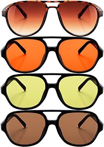 _4 para retro sunčanih naočala Vintage sunčane naočale s velikim okvirom 70-ih Uniseks naočale za žene muškarci