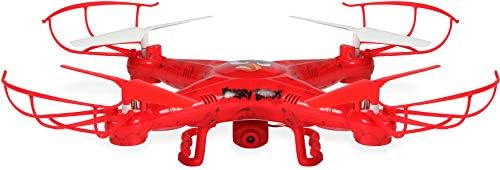 Svjetske tehnološke igračke Angry Birds licencirane Squak Copter Red Camera Drone 2,4GHz 4,5 CH Slika/video kamera RC Quadcopter, Red,