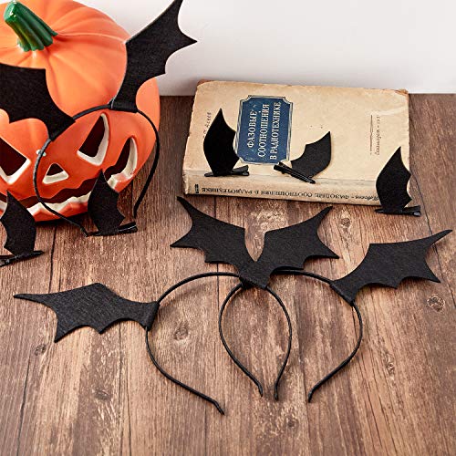 12 komada Halloween Bat trake za glavu šišmiša šišmiša za kosu šišmiš za glavu za Halloween cosplay kostim zabava crno