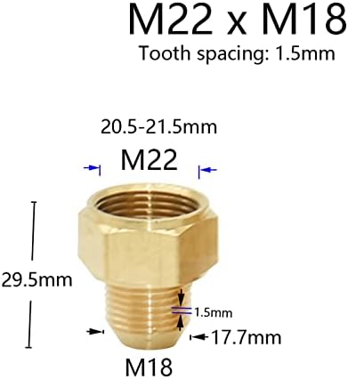 Priključak s navoja M14 m18 m22 prijelazne spojnice vode za slavinu za mjehuriću kuhinju i kupaonicu 1pcs