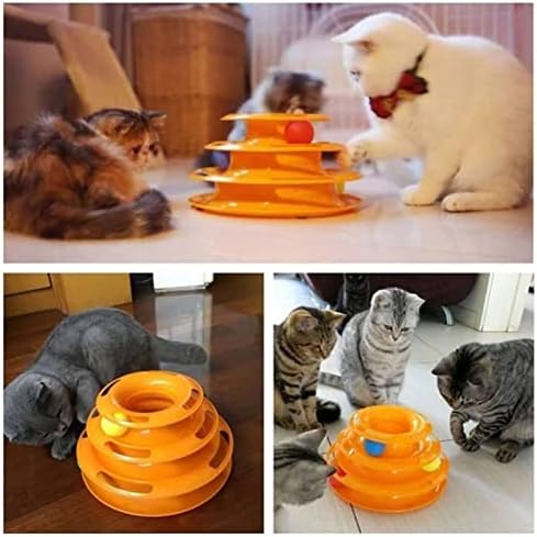 Jinyawei 3 razine kućne ljubimce mačka igračka smiješna tornja tragovi diska mačje tragove igračke trening inteligencija zabavna ploča