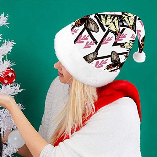 Božićni šešir Djeda Mraza, Božićni blagdanski leptir šešir za odrasle, udobni Uniseks Božićni Šeširi za novogodišnji kostim