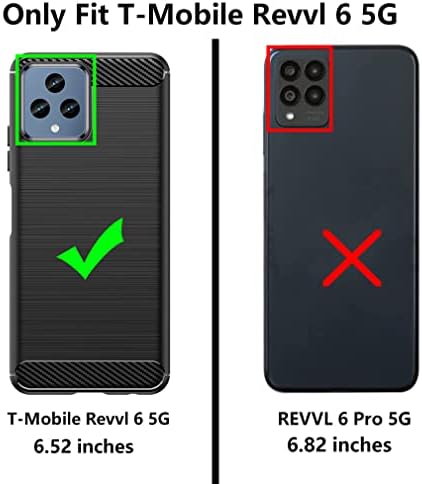 Yuanming za revvl 6 5G slučaj, slučaj T-Mobile Revvl 6, s HD zaštitnikom zaslona, ​​šok-apsorpcijskim fleksibilnim TPU Bumper Cove