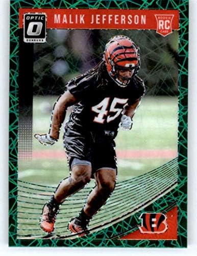 2018. Donruss optička zelena brzina 123 Malik Jefferson RC Rookie Cincinnati Bengals NFL nogometna trgovačka karta