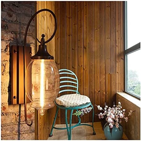 Vanjski trijem svjetiljka zidna svjetla vanjska vodootporna zidna svjetlost američka kreativna retro staklena zid e27 osnovni hodnik