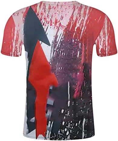 HDDK muški vojnik majice s kratkim rukavima, 2022. Ljetna Crewneck Street 3D grafički print atletski trening majice majice vrhovi