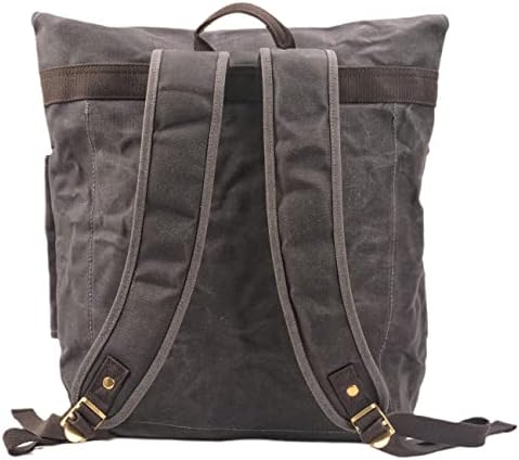 Wudon platno kožni ruksak za laptop za muškarce - casual stil lagan ruksak na ramenu za dnevni pack putovanja planinarenje