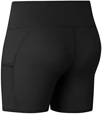 Atletske kratke hlače za žene s visokim strukom netaknute joga kratke hlače biciklističke kratke hlače za trbuh trbuha trčanje kratkih
