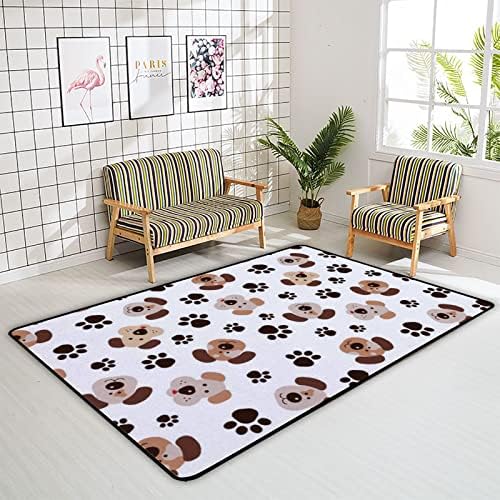 Puzanje zatvorenog tepiha igra se tan pse za dnevnu sobu spavaće sobe obrazovni vrtić podne prostirke 63x48in