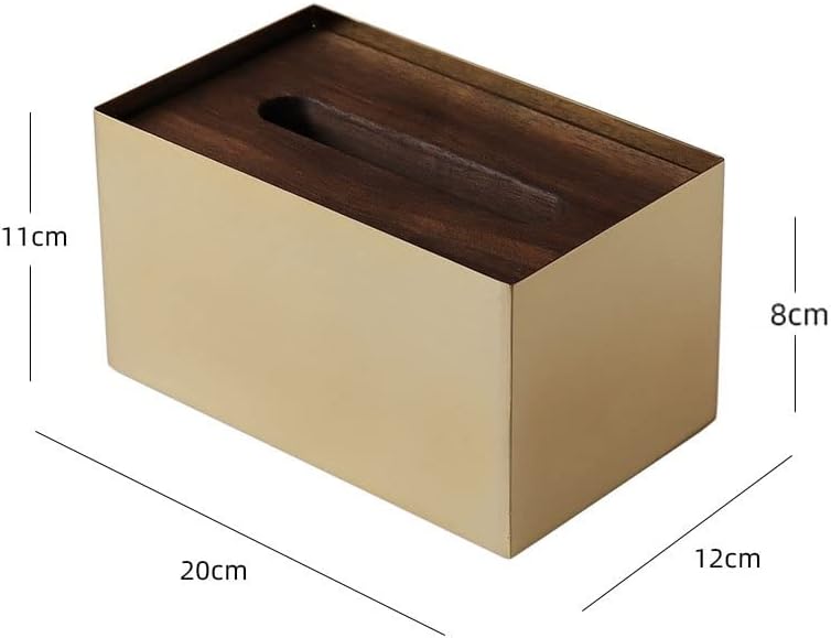 Lsdjgdde orahova drvena kutija za uklopljivu kutiju za tkivo za večeru stol za salvet držač papirnate ručnika Organizator kutija za