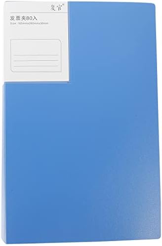 Luozzy Business Checkbook Binder Faktura Album plastični račun za primitak albuma Organizator datoteke za ured za ured