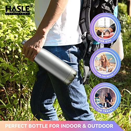 Hasle Outfitters 17oz boce s vodom od nehrđajućeg čelika, vakuumske boce s vodom s dvostrukim zidovima Metal za višekratnu uporabu