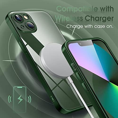 Supdeal Crystal Clear Slučaj za iPhone 13 Mini, [ne žutilo] [Zaštita kamere] [Testiran vojni razred] Prozirni šok zaštitni zaštitni
