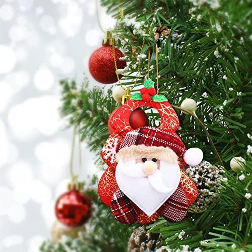 Ukrasi za božićno drvce viseći plišani privjesci prikladni za božićnu obiteljsku zabavu odmor ukrasi Kristalni vijenac za luster