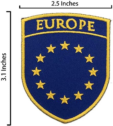 A-jedna zastava Europske unije Željezo na flasteru + Španjolska značka zastave, vojni uniformni vez, vruća kože zakrpa za odjeću, prsluk,