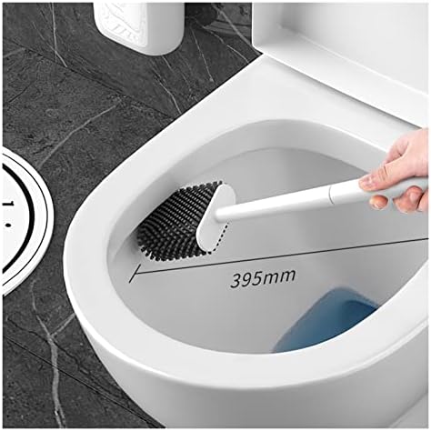 Toaletna četka i držač Silikonska toaletna četka bez mrtvog kuta za pranje kućanstva WC-četka za čišćenje zida na zidu za čišćenje