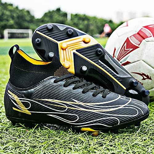 Liaoli muške nogometne cipele Creats visoko-vrhunske nogometne čizme prozračne tenisice za atletski nogometni trening za vanjski/zatvoreni/natjecanje