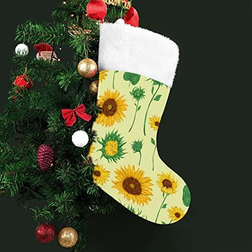 Uzorak suncokreta Personalizirani božićna čarapa Kućna božićna božićna stabla kamin Viseći ukrasi