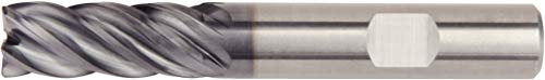 Metrički krajnji mlin serije 9519508 577 mm promjera 25 mm, dubine reza 45 mm, duljine 121 mm, cilindrični vrh s ravnom drškom, 5 utora