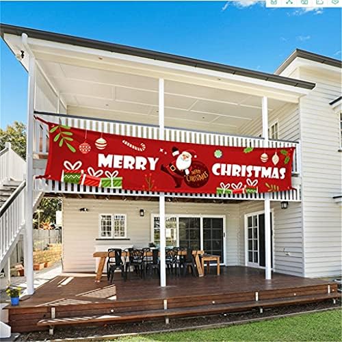TWAILW 2PCS Sretan božićni natpis Božićni ukrasi za kućnu vanjsku prodavaonicu zastava zastave (boja: a, veličina