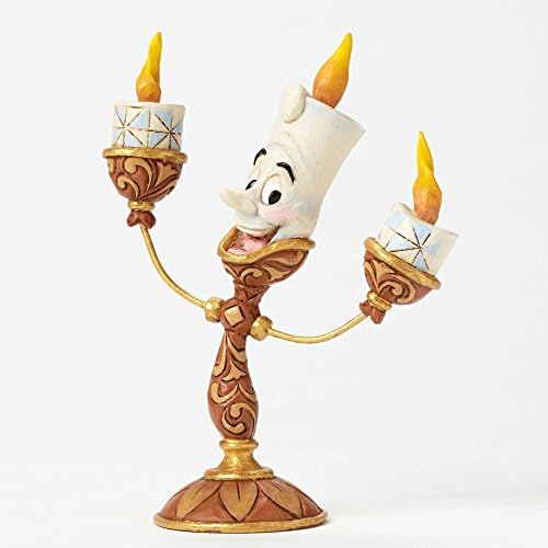 Disney tradicije Jima Shore -a Ljepota i zvijer Lumiere Stone smola figurica, 4,75 ”