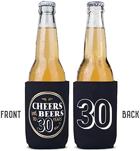 Prazoli 30. rođendan Can Coolers - Muški prljavi 30 -godišnji ukrasi za rođendan, Živjeli i piva do 30 godina ukras za rođendan, favoriziraju
