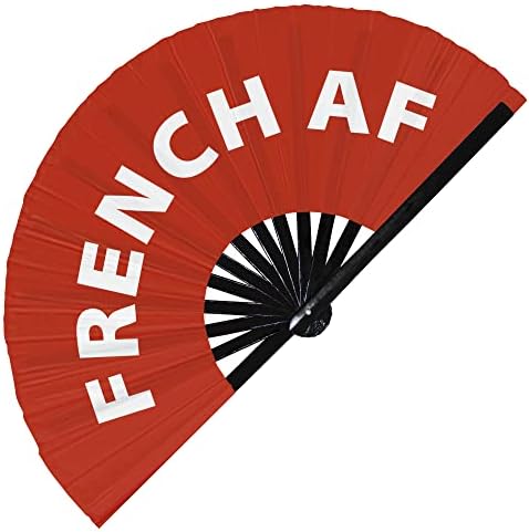 Francuski af nacionalnost navijača sklopivi bambusov krug Rave Hand obožavatelji francuski kao jebeni fan outfit party gear darovi