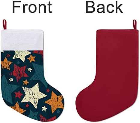 Vintage USA zvijezda Božićna viseća čarapa Slatka Djed Božićnja