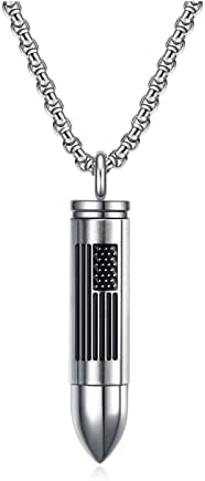 Rnivida privjesak od nehrđajućeg čelika Ogrlica privjeska s poprečnim biblijskim stihom, urna ogrlica za muškarce