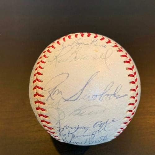 Rijetki tim iz 1970. New York Mets potpisali su bejzbol Nolan Ryan i Tom Seaver JSA CoA - Autografirani bejzbol