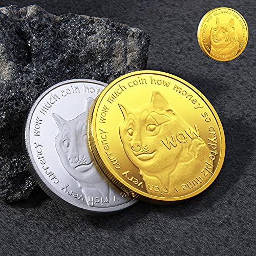 1 oz Zlatni Dogecoin Commumorativni kovanik srebra dogecoin 2021 Ograničeno izdanje Kolekcionarski novčić sa zaštitnim slučajem