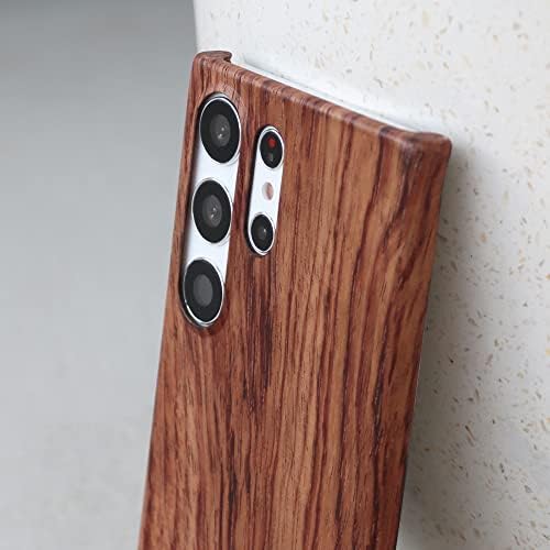 Wood Samsung Galaxy S23 Ultra fuse - Slim Fit, Snap -On Design. Napravljen od održivih materijala i ojačan Kevlarom. Bežično punjenje