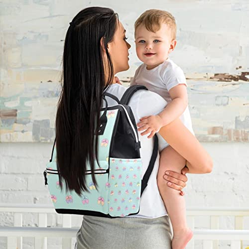 Torbe za torbe s malim leptirom pelena mama ruksak veliki kapacitet za pelene torbe za njegu za njegu bebe