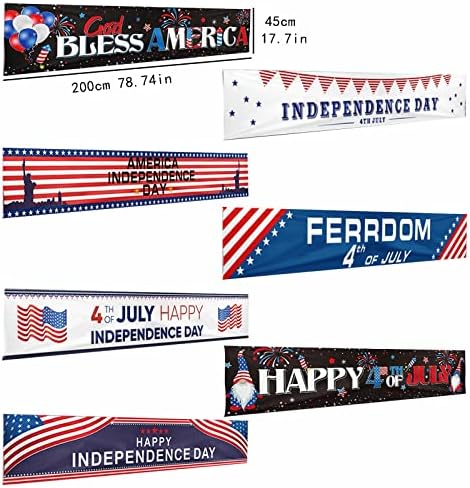 Veliki sretni 4. srpnja Banner Amerika Dan neovisnosti Dan natpisa Dan sjećanja Dan ukrašavanja rođendana Dječak
