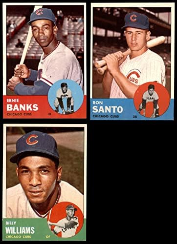 1963. Topps Chicago Cubs Team Set Chicago Cubs NM Cubs