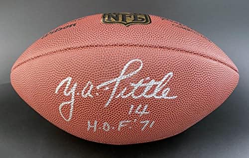 Ya Y.A. Tittle je potpisao Wilson NFL Football NY Giants SF 49ers PSA/DNA Autographed - Autografirani nogomet