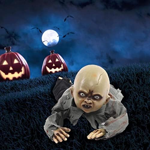 Jorzer Halloween Ghost Ornament jezivo dijete puzanja Ghost Halloween vodio animirano puzanje dječjeg zombija duh zvuka lutka proprt