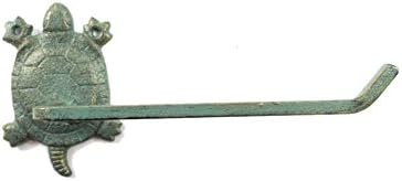 Ručno izrađeni nautički dekor Antikni morski brončani brončani od lijevanog željeza Ukrasni kornjač toaletni papir držač 10 - de