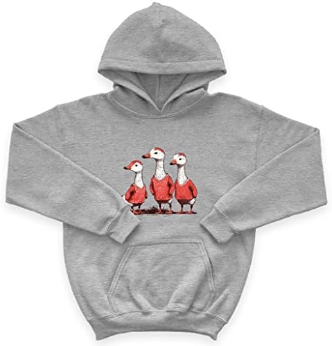 Goose Design Kids 'Spužva runa Hoodie - Hoodie za ptice - tiskana kapuljača za djecu