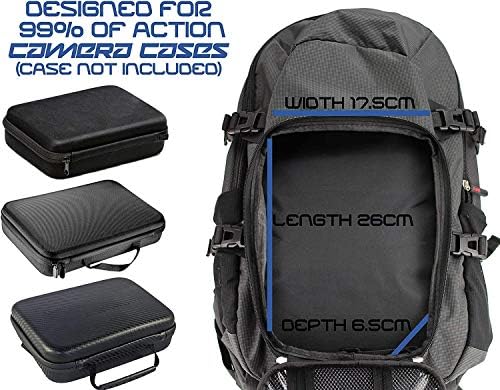 NavItech Action Camera ruksak i kombinirani komplet 8-in-1 s integriranim remenom za prsa-kompatibilan sa SJCAM SJ6 AKCIJSKA KAMENA
