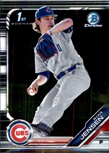 2019. Bowman Nacrt Chrome Baseball BDC-91 Ryan Jensen Chicago Cubs Službeni MLB trgovačka kartica proizveden od strane Topps