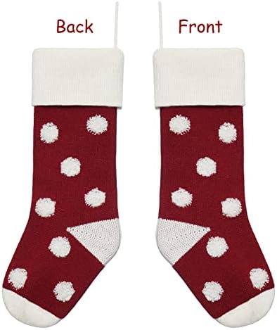 Khoyime pleteni božićne čarape 4 pakiranje 18 Veliki pleteni božićni čarape Rustikalni kamin Viseći ukrasi ukras drveća ukras božićni