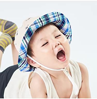 Dječji sunčani šešir dojenčad kanga za sunčanje s naramenicama za bradu upf 50+ Sunce zaštitni šešir na otvorenom širokom rubnom šeširu