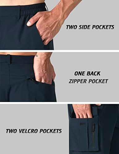 Nominirajte muške planinarske kratke kratke hlače na otvorenom, casual radne kratke hlače s više džepova za golf ribolove kampiranje