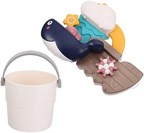 Kisangel Baby Bath Tub 6 PCS Toddler djeca ispunjavaju igračke za tuširanje kitova odvojiva beba / zid i igračke besplatno sastavljanje