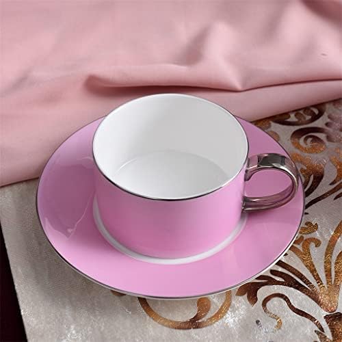 Houkai 15pcs / set osjetljive kosti China šalica kave Set ružičasta europska vintage čaša čaj od čajnika čajnik čajnik