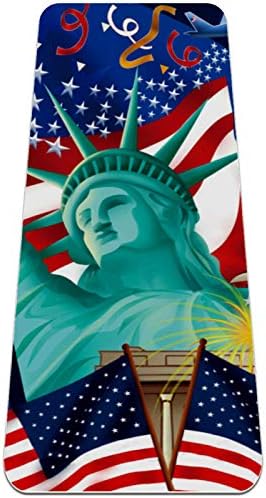Kip slobode američka zastava orao vrhunska gusta prostirka za jogu od ekološke gume za zdravlje i kondiciju Protuklizna prostirka za