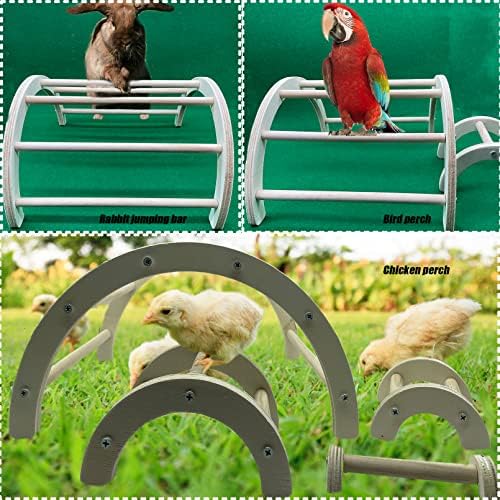 Chick Perch Wood Jungle Gym Piletinu stalak platforma platforma pileći igračke za trening i trening coop perch za ptičje kokoši papagaj