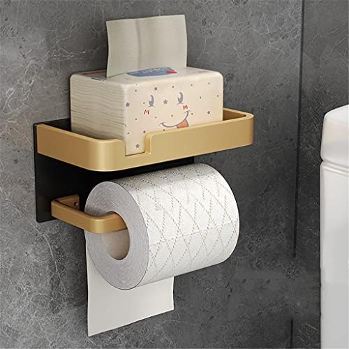 ZLXDP držač za kupaonicu za papir aluminij rolla polica telefona Polica za mobilni telefon stalak za toaletni papir držač tkiva kutija