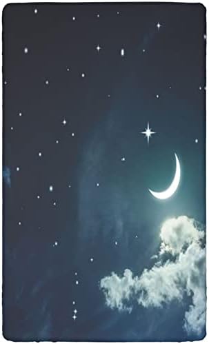 Noćno nebo tematsko obloge s krevetićima, Standardni madrac za krevetiće ugrađeni list mekani i rastezljivi obloženi krevetići s kolicama